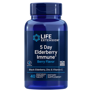 5 Day Elderberry Immune - Kautabletten - Holundergeschmack - 40 Tabletten