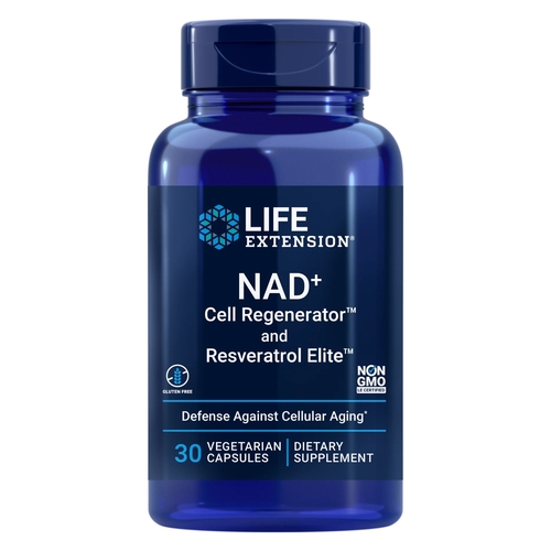 NAD+ Cell Regenerator and Resveratrol Elite - NAD+ mit Resveratrol und Polyphenolen