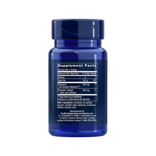 Super Ubiquinol CoQ10 - Super Coenzym Q10 mit Fulvinsäure (Shilajit)